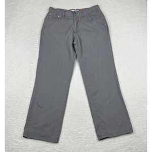 Miskeen Jeans Mens 36x32 Gray Stone Wash Straight Leg‎ Embroidered Pocket Denim